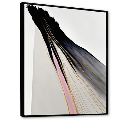 Minimalism Pink And Gold Cubic Fusion VI Wall Art