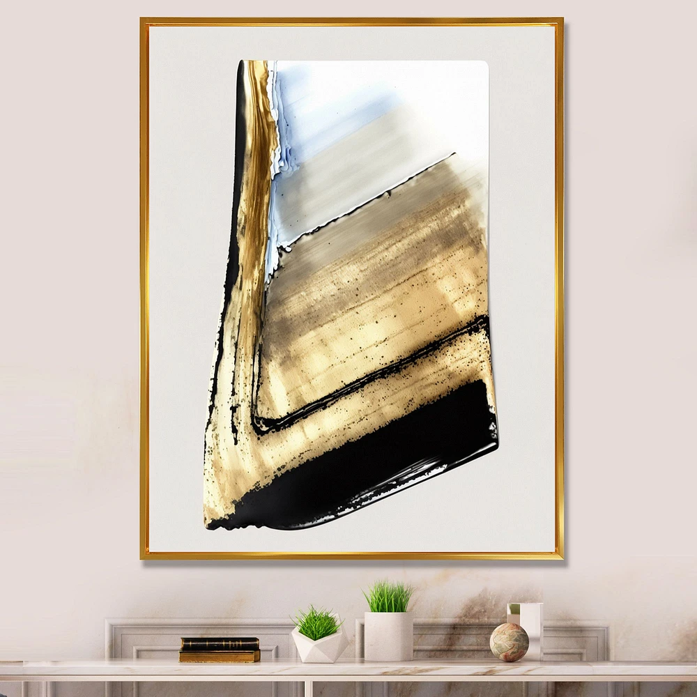 Black And Gold Cubic Expression XI Wall Art