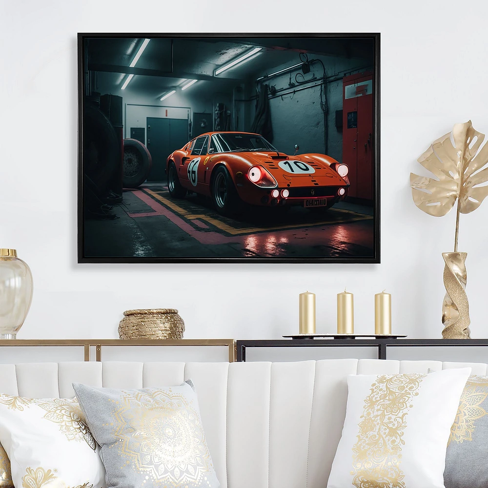 Orange Exotic Car Photography Wall Art