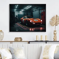 Orange Exotic Car Photography Wall Art