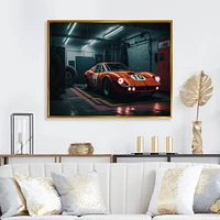 Orange Exotic Car Photography Wall Art