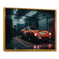 Orange Exotic Car Photography Wall Art