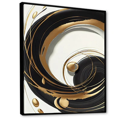 Gold Glamour Circle Wall Art