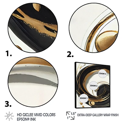 Gold Glamour Circle Wall Art