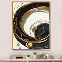 Gold Glamour Circle Wall Art