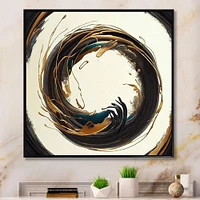 Gold Glamour Circle 1 Wall Art