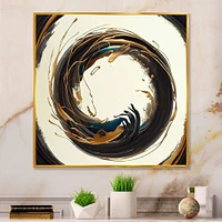 Gold Glamour Circle 1 Wall Art