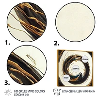Gold Glamour Circle 1 Wall Art