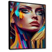 Vibrant Creative Woman Portrait VI Wall Art