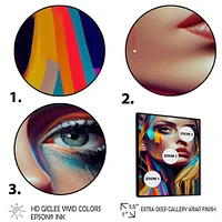 Vibrant Creative Woman Portrait VI Wall Art