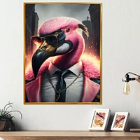 Flamingo Gangster NYC Wall Art