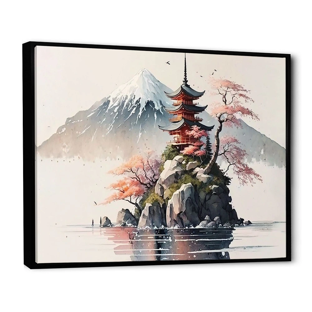 Japanese Landscape Watercolor I Wall Art