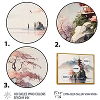 Japanese Landscape Watercolor I Wall Art