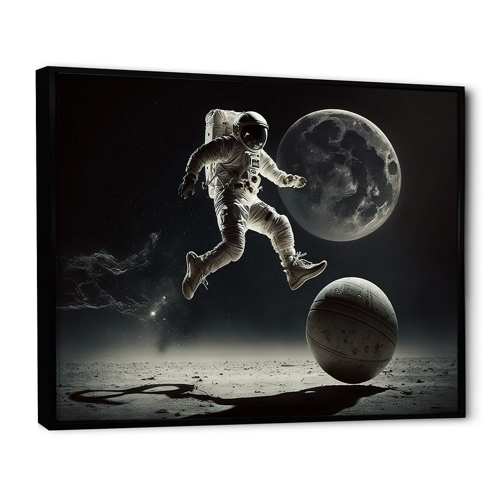 Soccer On The Moon Wall Art