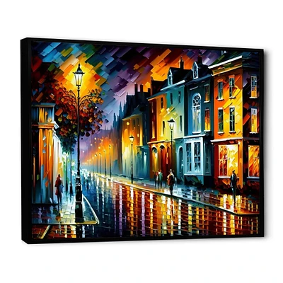 Colorful City Vibrant Radiant Wall Art