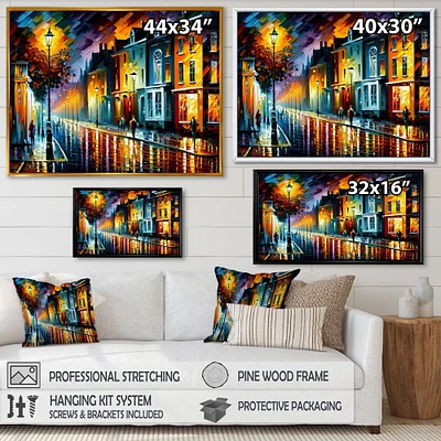 Colorful City Vibrant Radiant Wall Art