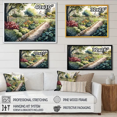 Fresh Garden At The Cottage Wall Art