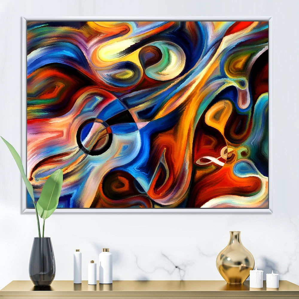 Abstract Music and Rhythm  Canvas Art Print