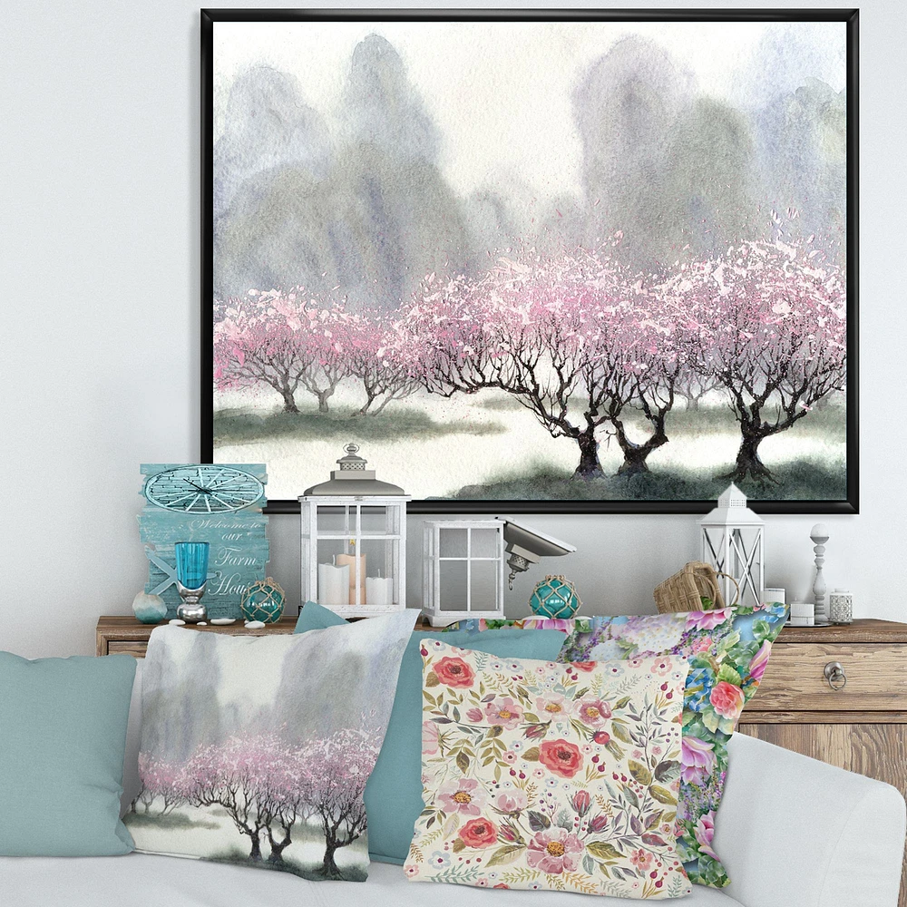 Toile imprimée « Flowering Trees at Spring »