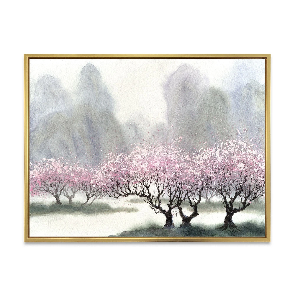 Toile imprimée « Flowering Trees at Spring »