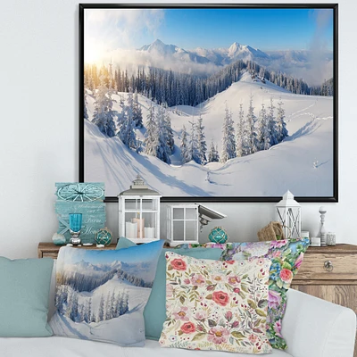 Winter Mountains Panorama  Wall Art