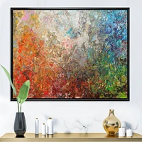 Board Stained Abstract Art  Canvas Print