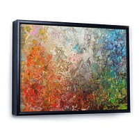 Board Stained Abstract Art  Canvas Print