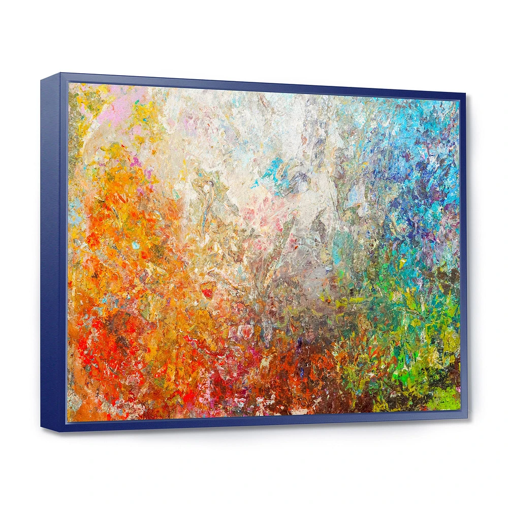 Board Stained Abstract Art  Canvas Print