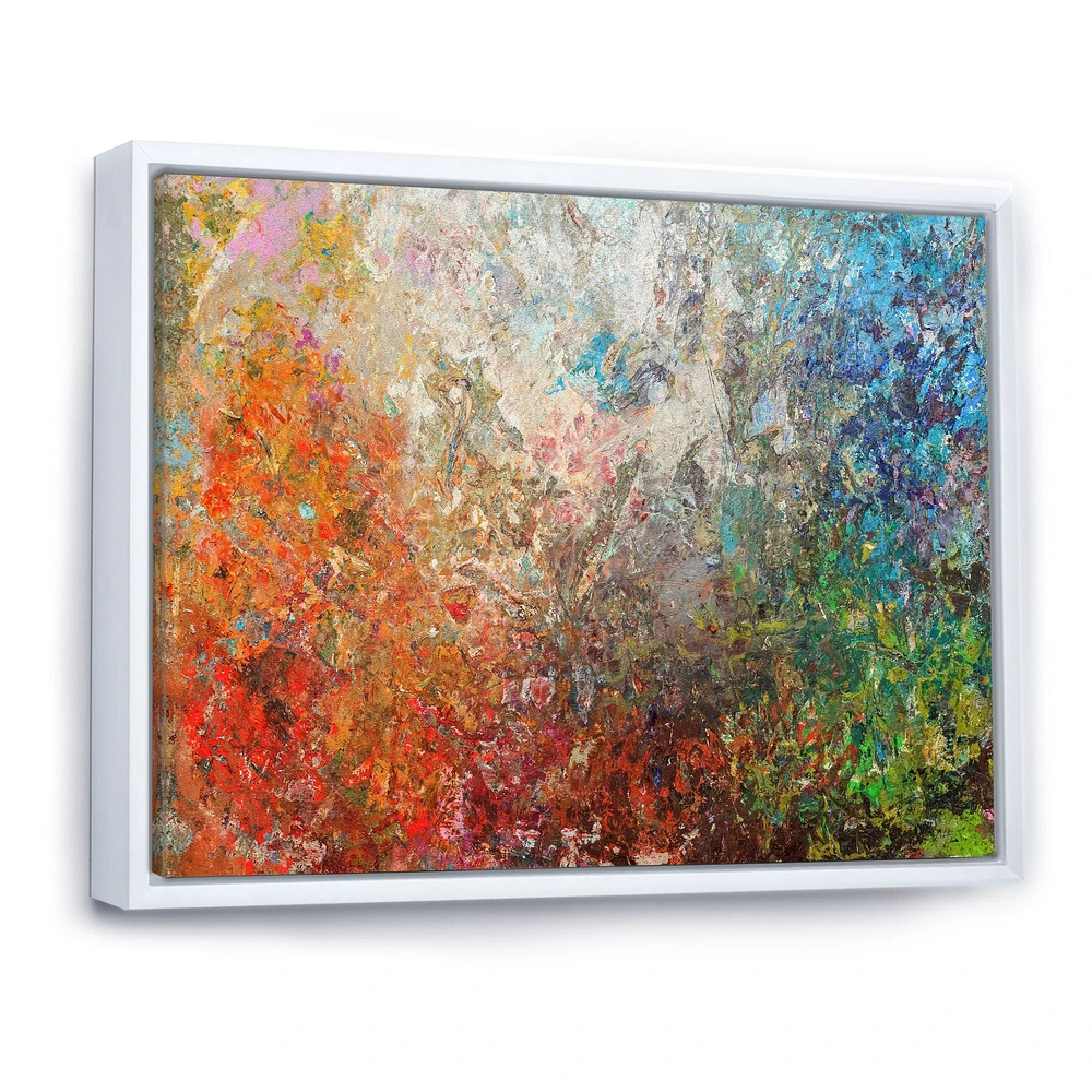 Board Stained Abstract Art  Canvas Print