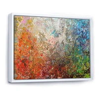 Board Stained Abstract Art  Canvas Print