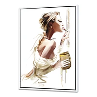 Fashion Woman  Canvas Wall Art Print