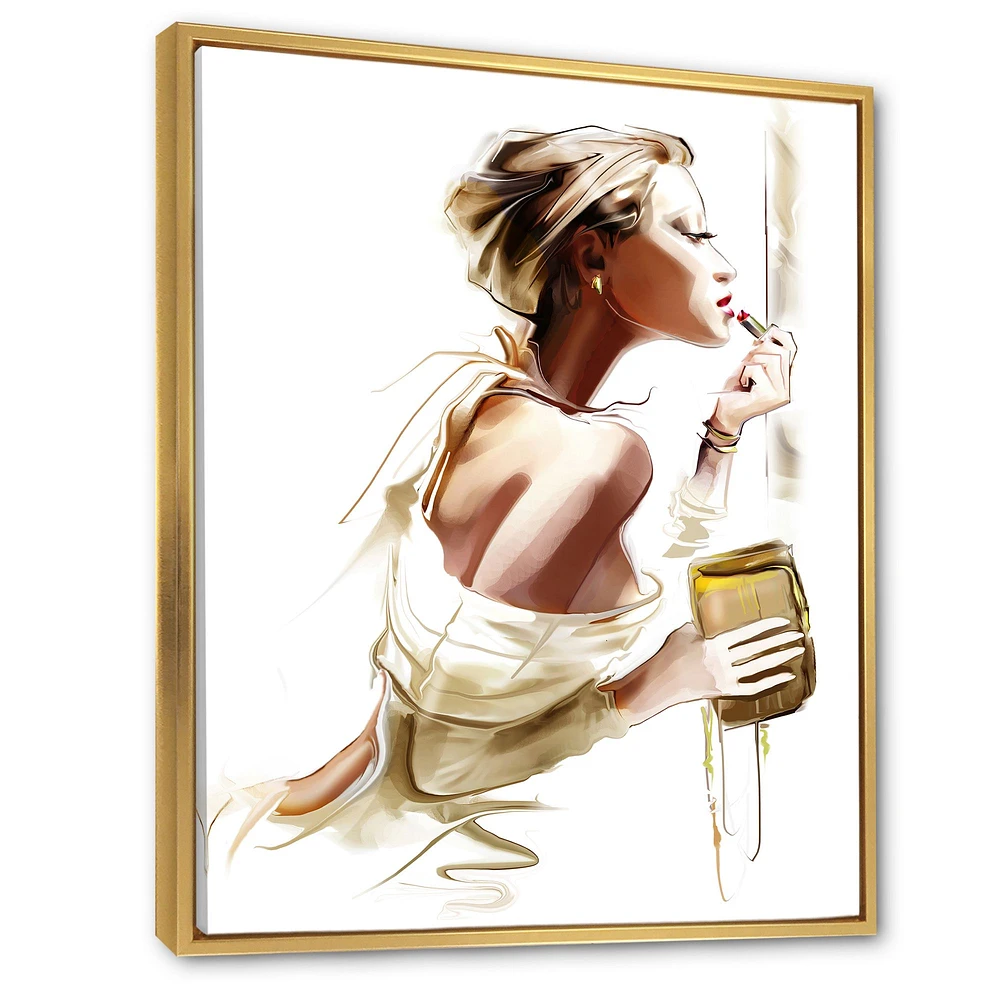 Fashion Woman  Canvas Wall Art Print