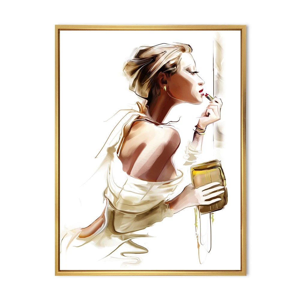 Fashion Woman  Canvas Wall Art Print