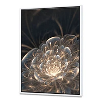 Toile imprimée « Fractal Flower with Golden Rays »