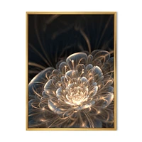 Toile imprimée « Fractal Flower with Golden Rays »