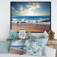 Sea Sunset  Canvas Art Print