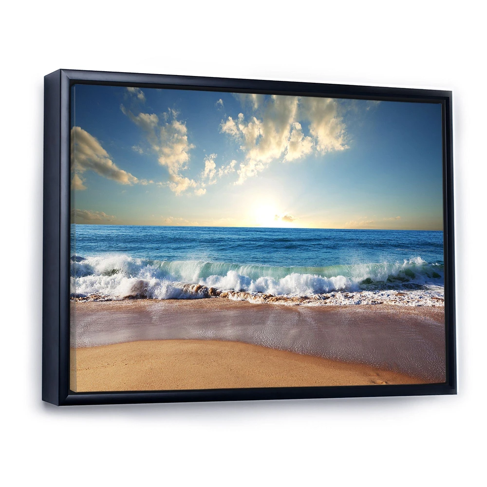 Sea Sunset  Canvas Art Print