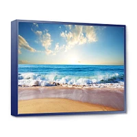 Sea Sunset  Canvas Art Print