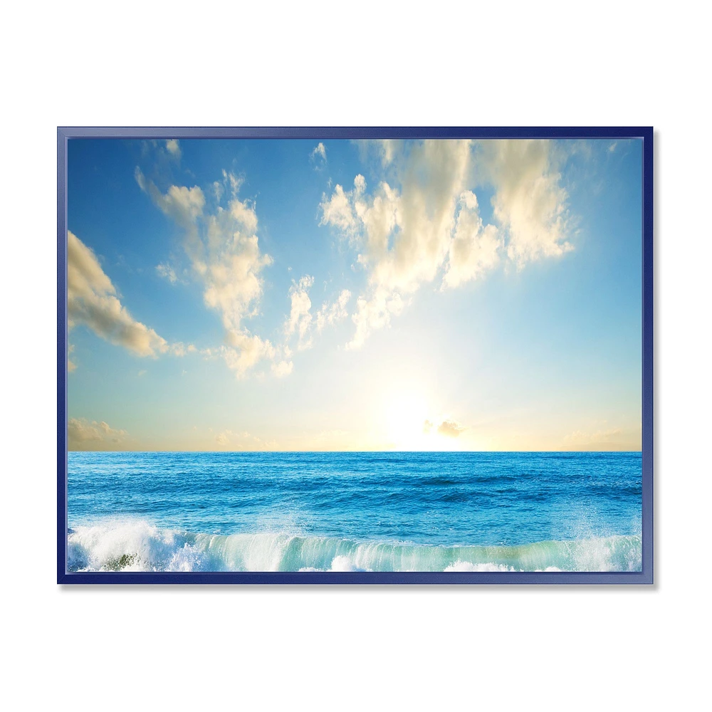 Sea Sunset  Canvas Art Print