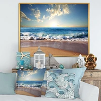 Sea Sunset  Canvas Art Print