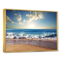 Sea Sunset  Canvas Art Print