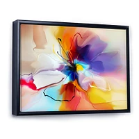 Creative Multicoloured Flower Canvas Print