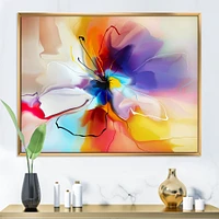 Creative Multicoloured Flower Canvas Print