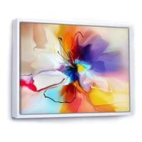 Creative Multicoloured Flower Canvas Print