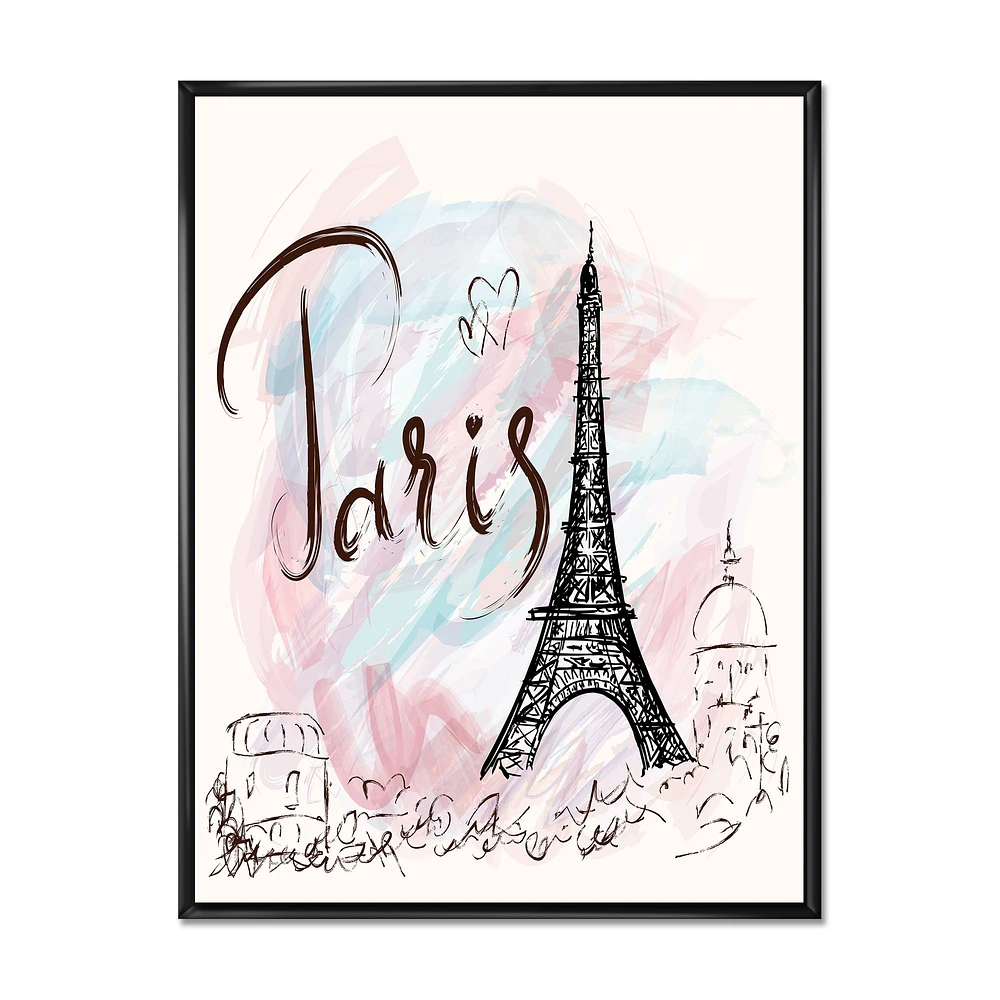 Toile  « with Paris Eiffel Tower »