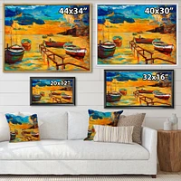 Boats Beautiful Sea  Wall Art