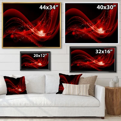 Dark Red Vector  Canvas Art print