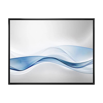 3D Wave of Water Splash  Digital Art Canvas Print