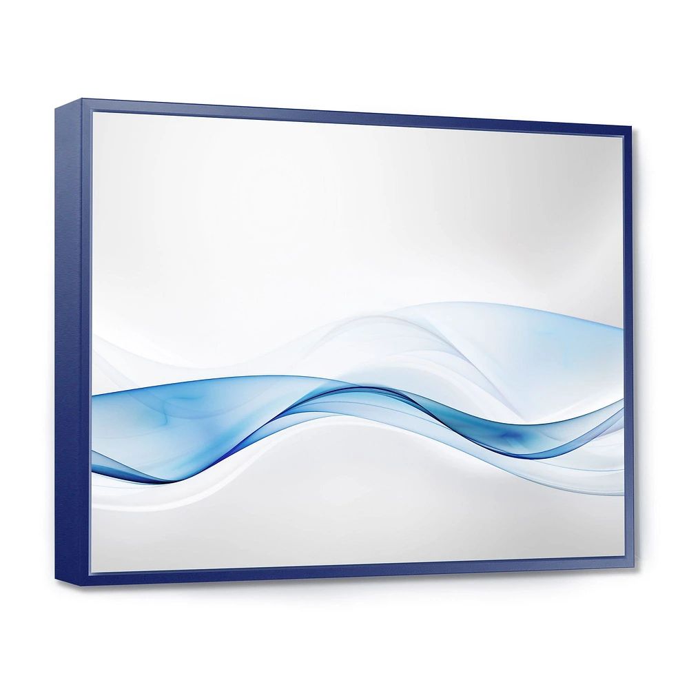 3D Wave of Water Splash  Digital Art Canvas Print