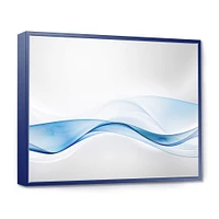 3D Wave of Water Splash  Digital Art Canvas Print